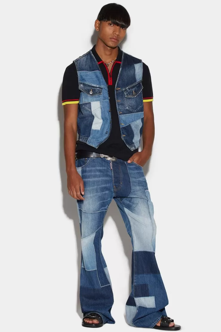 Dsquared2 Patchwork Wash Bob Jeans>Uomo Jeans