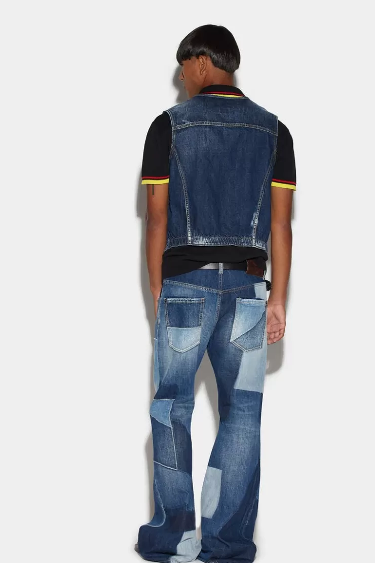 Dsquared2 Patchwork Wash Bob Jeans>Uomo Jeans