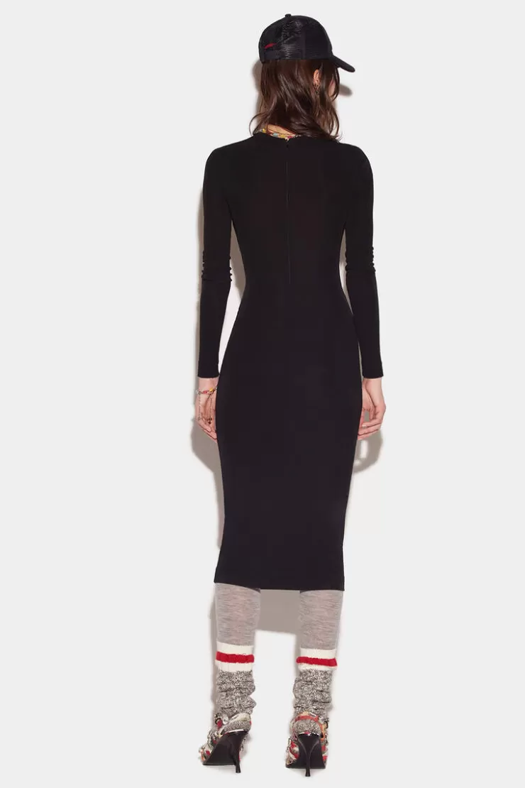 Dsquared2 Pick-A-Boo Long Dress>Donna Vestiti E Tute