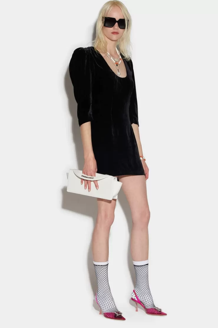 Dsquared2 Puff Sleeve Dress>Donna Vestiti E Tute