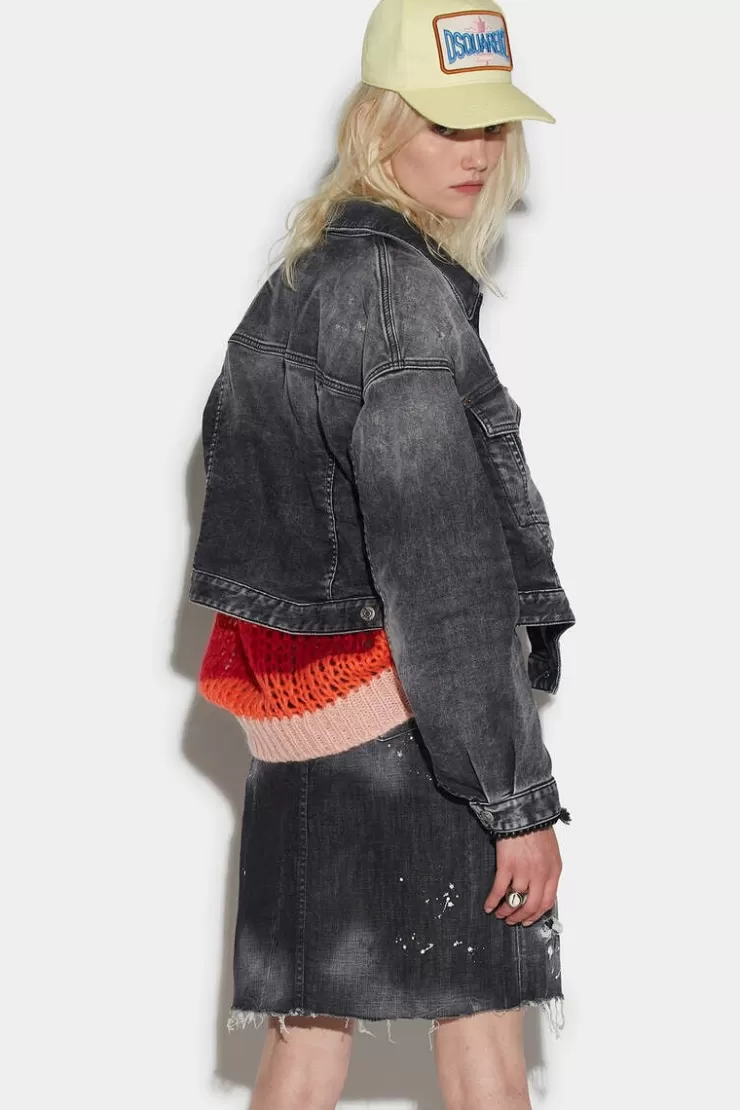 Dsquared2 Raw Cut Midi Skirt>Donna Gonne