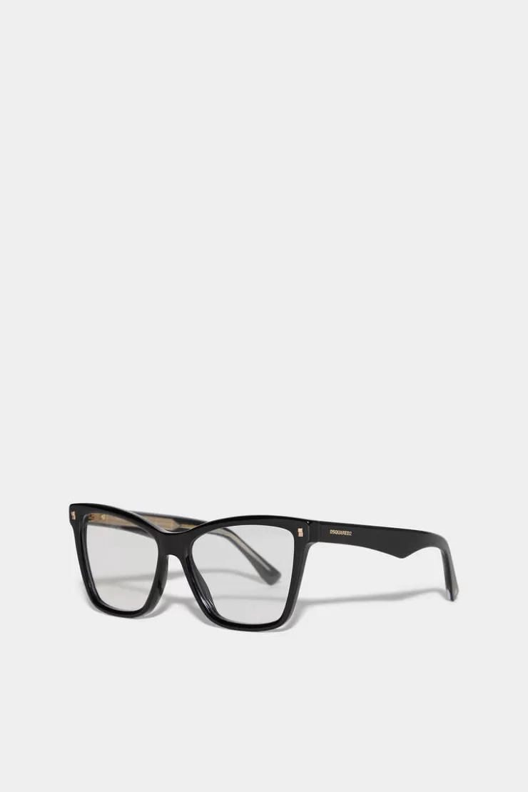 Dsquared2 Refined Black Optical Glasses>Donna Occhiali