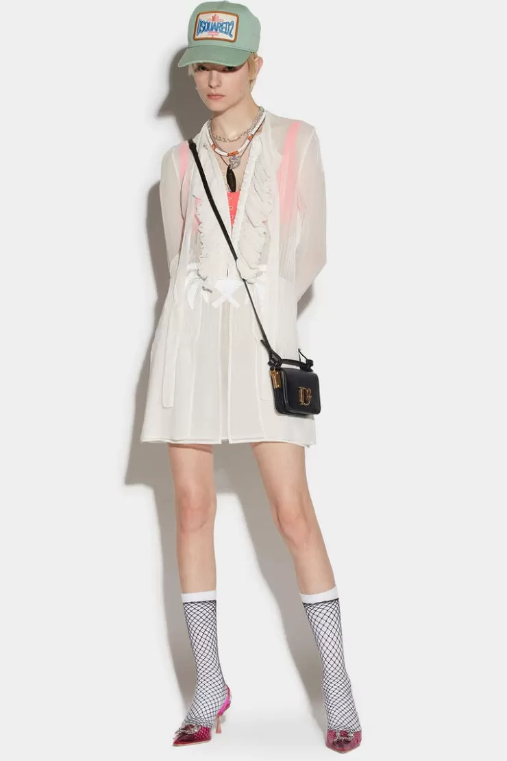Dsquared2 Ruffle Bow Tie Dress>Donna Vestiti E Tute