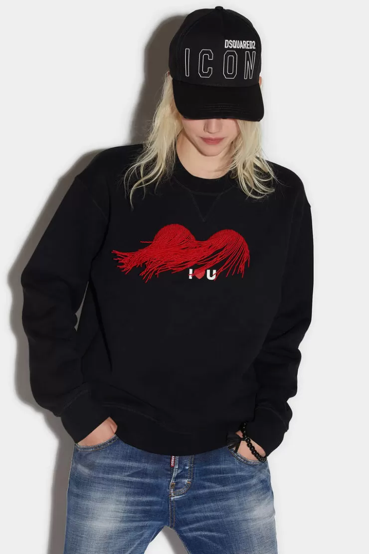 Dsquared2 S. Valentine Cool Sweatshirt>Donna Felpe