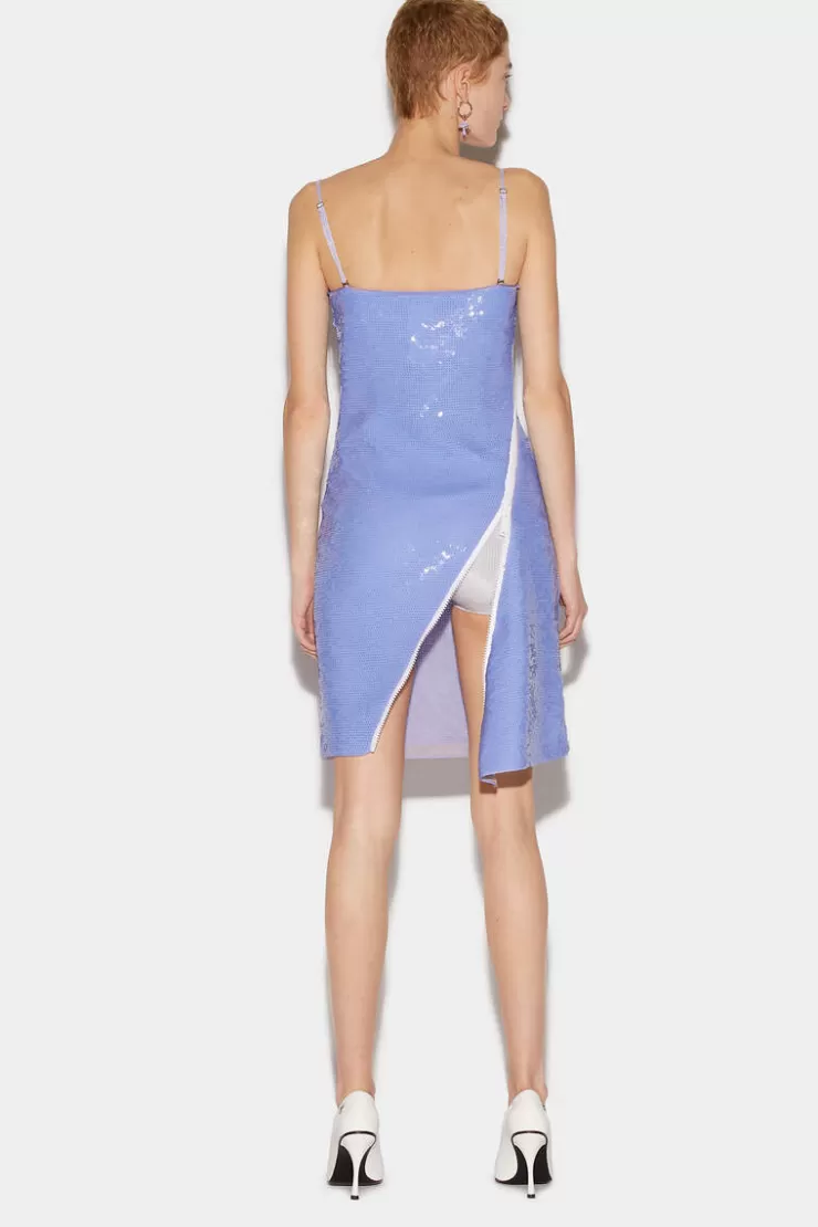 Dsquared2 Sequinned Zip-Around Dress>Donna Vestiti E Tute