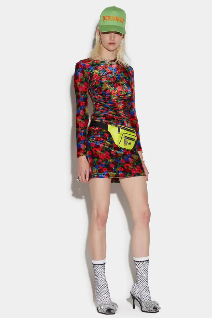 Dsquared2 Shirred Mini Dress>Donna Vestiti E Tute