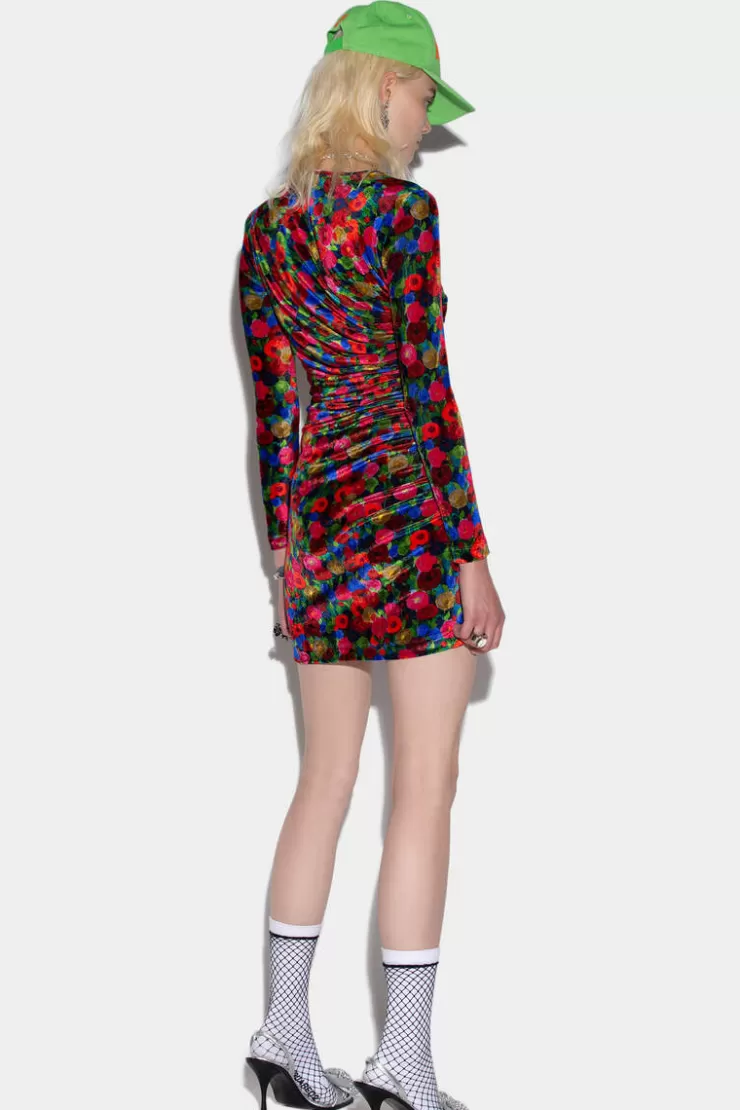 Dsquared2 Shirred Mini Dress>Donna Vestiti E Tute
