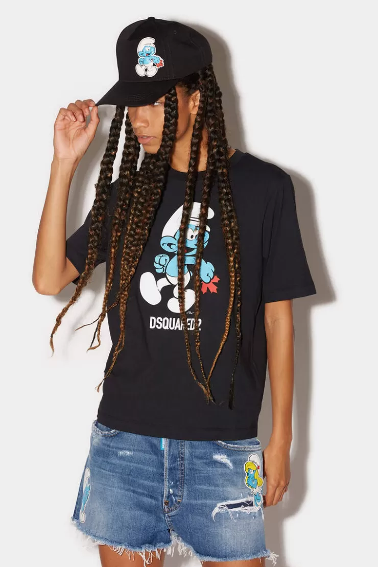 Dsquared2 Smurfs Easy Tee T-Shirt>Donna Top & T-Shirt