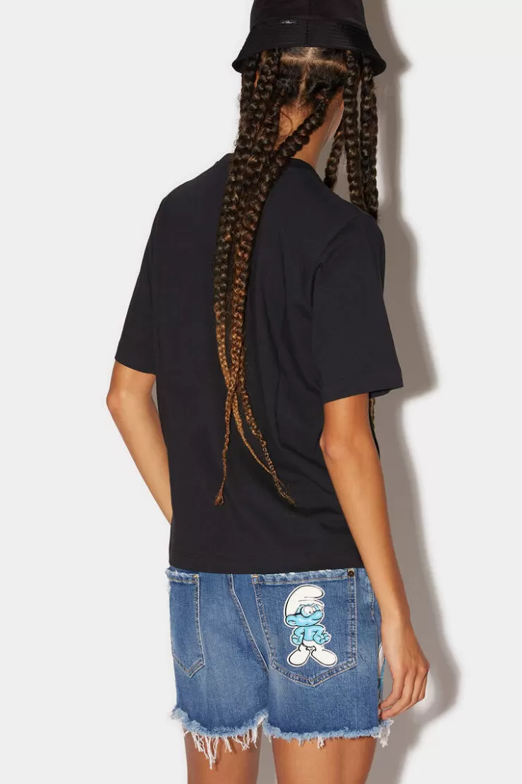 Dsquared2 Smurfs Easy Tee T-Shirt>Donna Top & T-Shirt