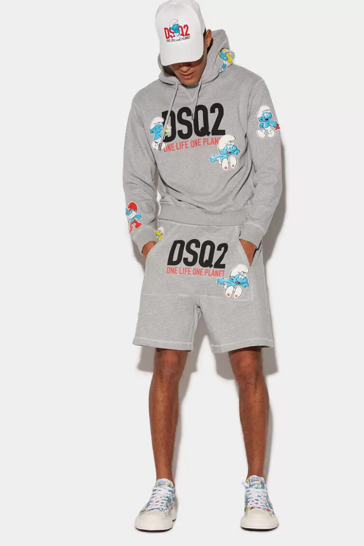 Dsquared2 Smurfs Relax Shorts>Uomo Pantaloni Corti