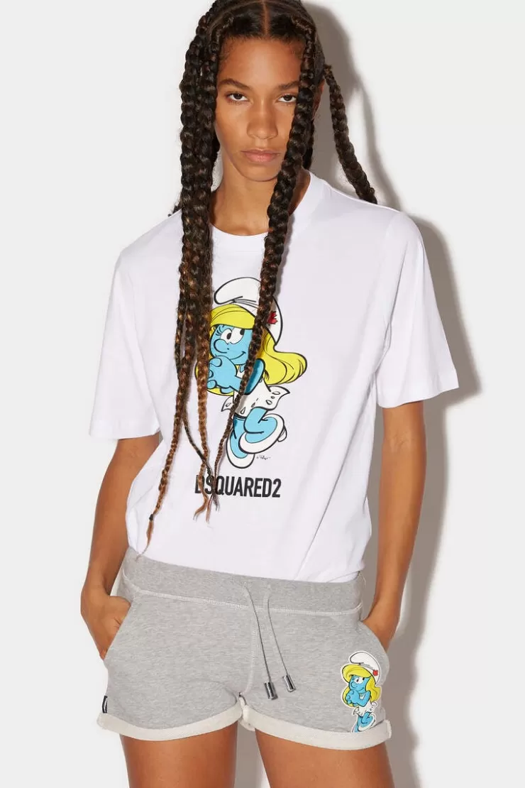 Dsquared2 Smurfs Shorts>Donna Pantaloni Corti
