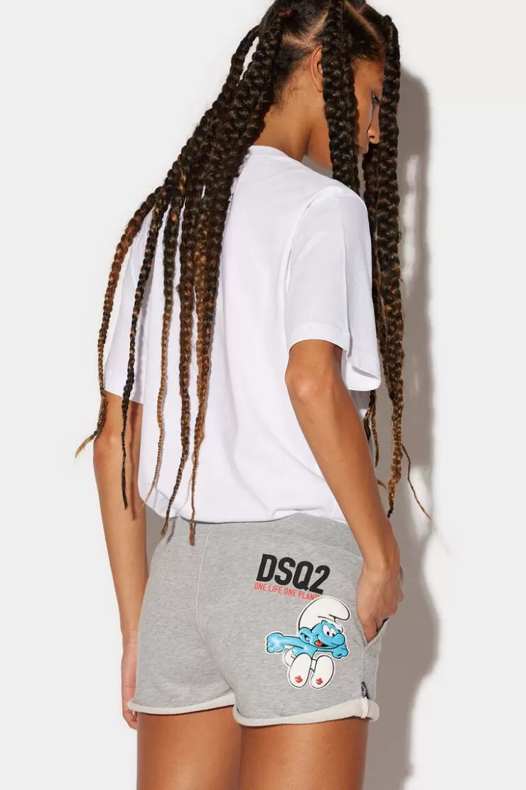 Dsquared2 Smurfs Shorts>Donna Pantaloni Corti