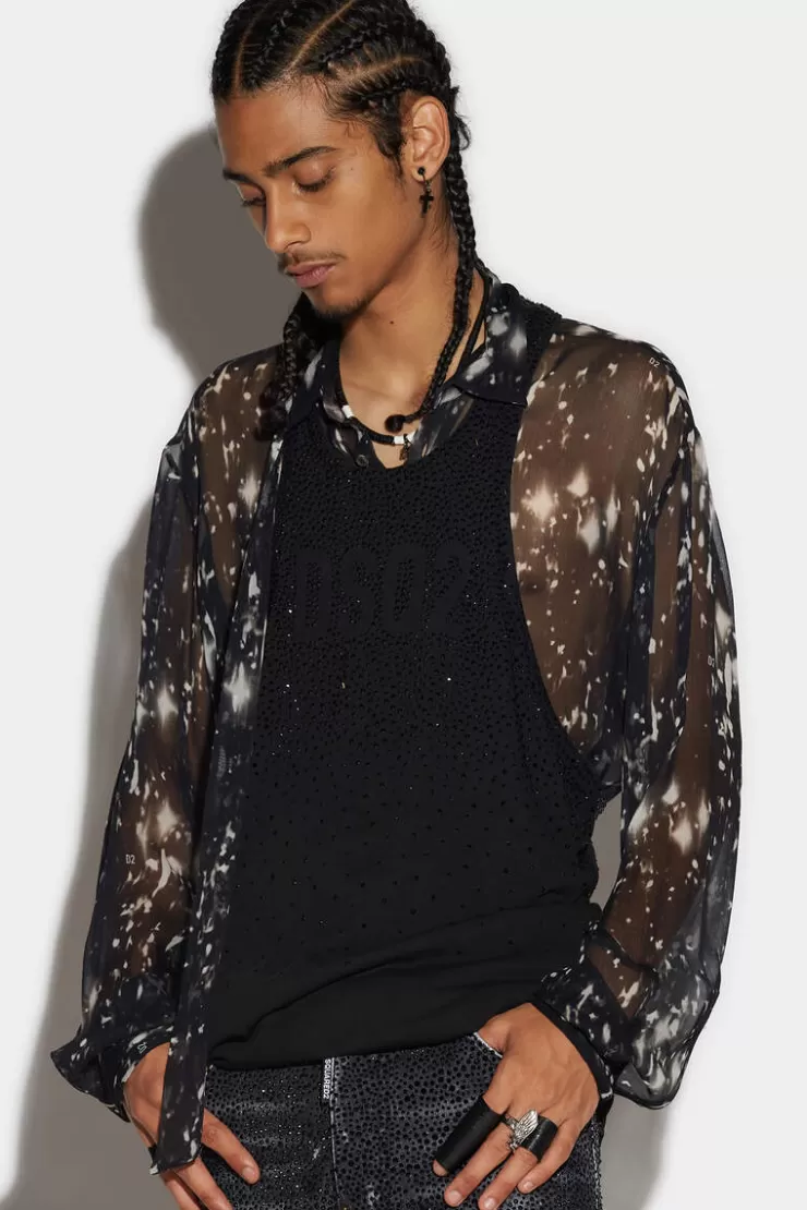 Dsquared2 Sparkle Over Vogatore Tank Top>Uomo T-Shirt & Polo