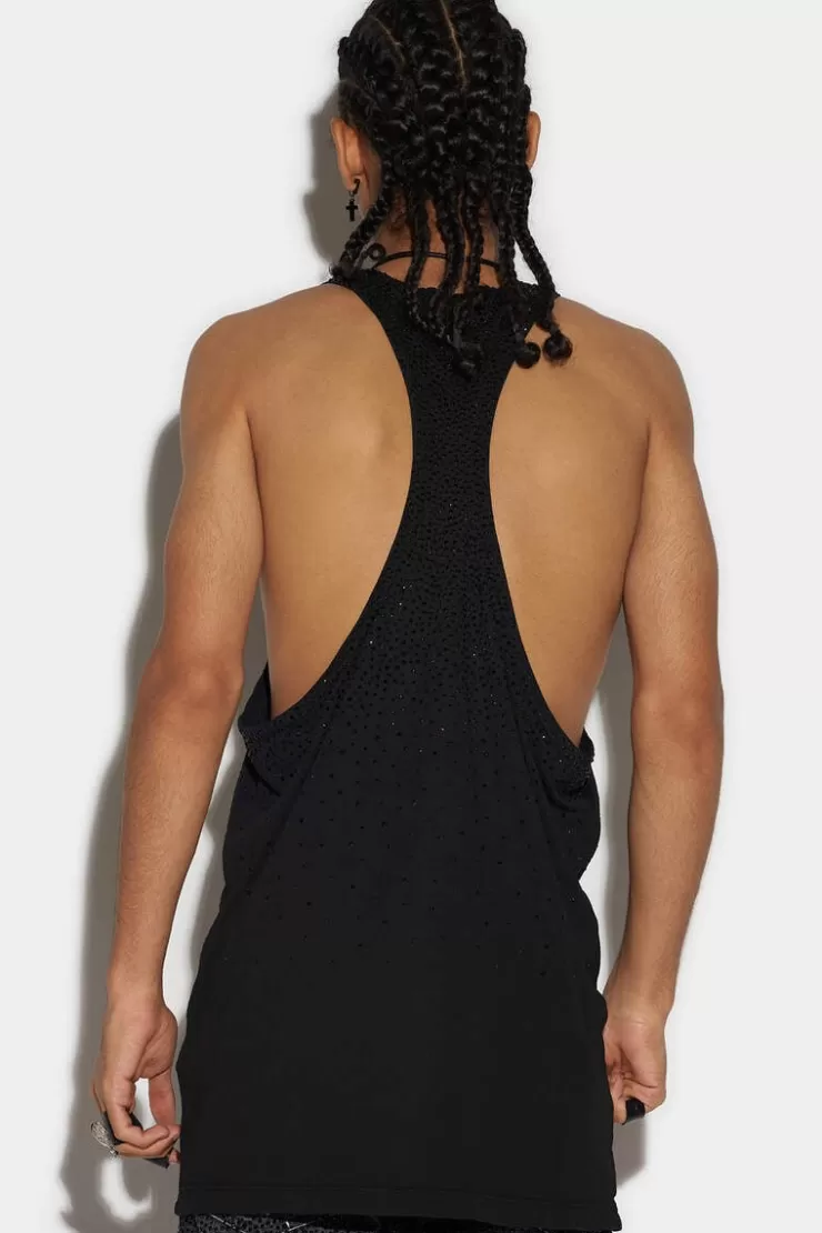 Dsquared2 Sparkle Over Vogatore Tank Top>Uomo T-Shirt & Polo