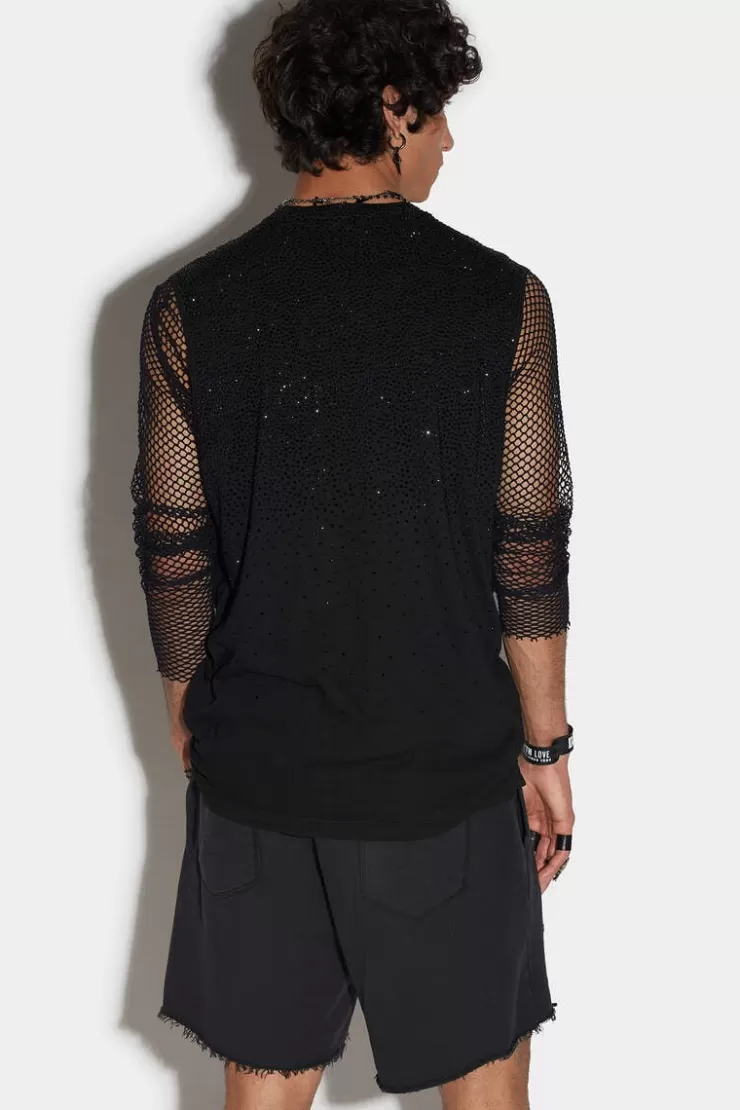 Dsquared2 Sparkle Tank Over Cigarette T-Shirt>Uomo T-Shirt & Polo