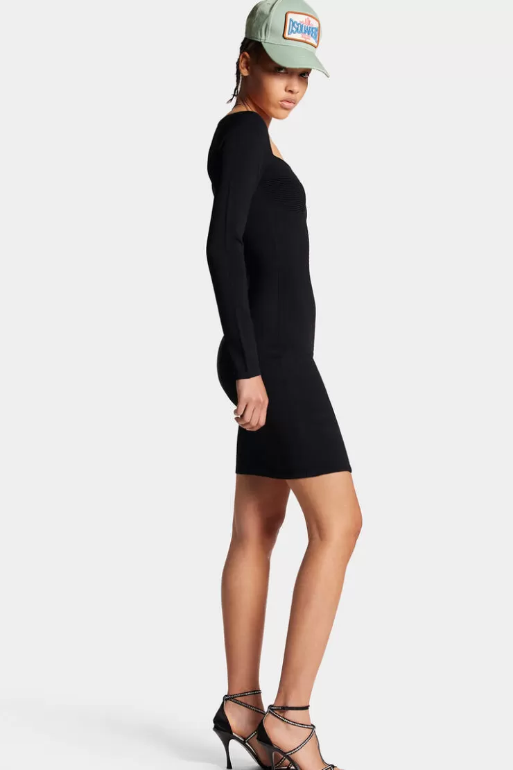 Dsquared2 Square Neck Dress>Donna Vestiti E Tute