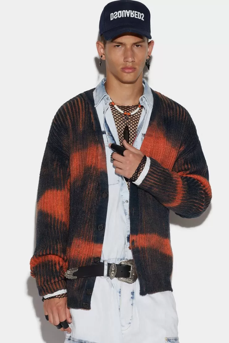 Dsquared2 Striped Cardigan>Uomo Maglieria