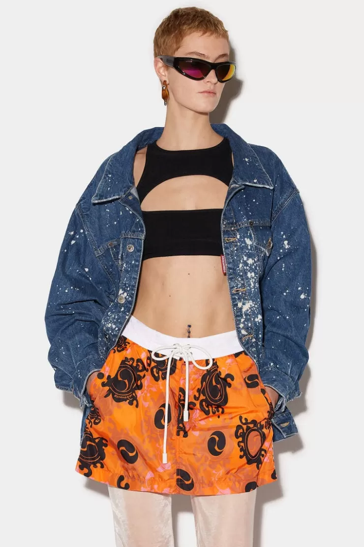 Dsquared2 Sunflower Surfer Ski>Donna Gonne