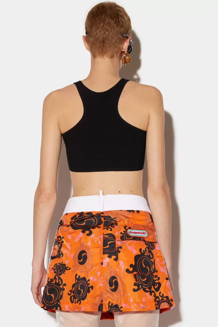 Dsquared2 Sunflower Surfer Ski>Donna Gonne