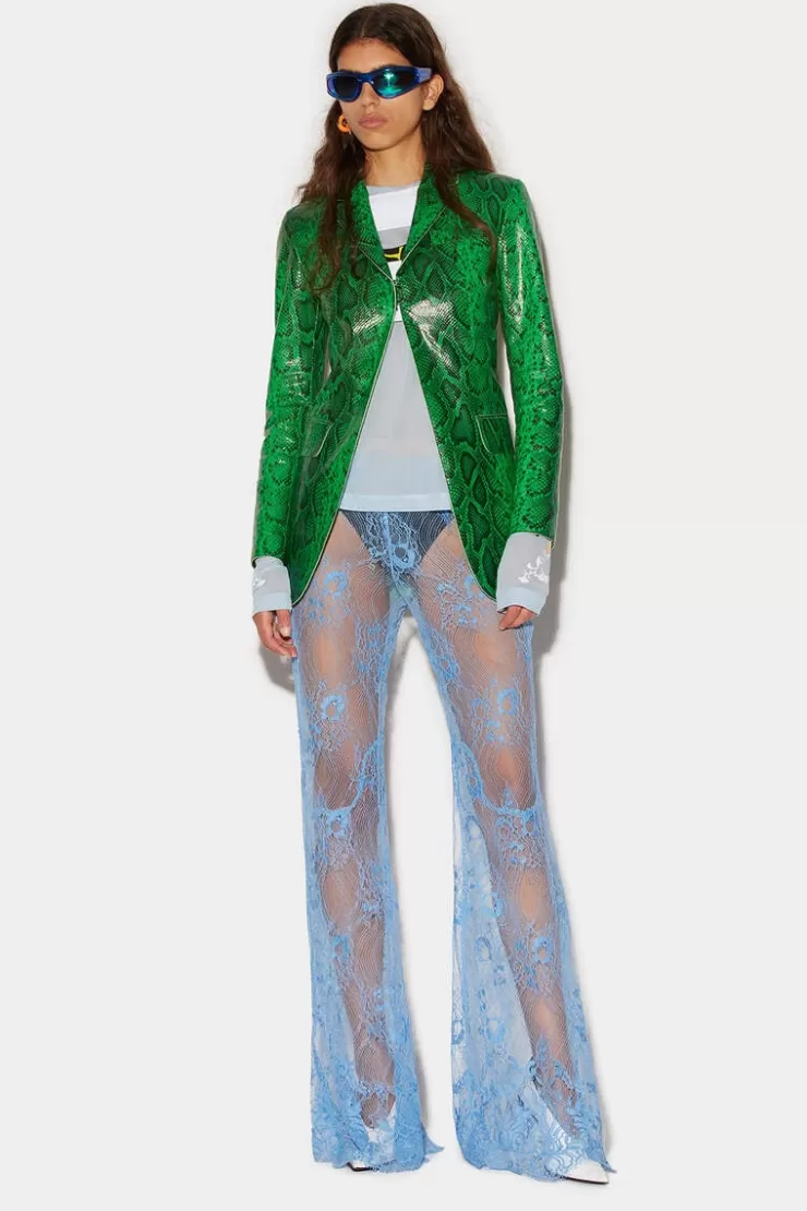 Dsquared2 Super Flared Lace Pants>Donna Pantaloni
