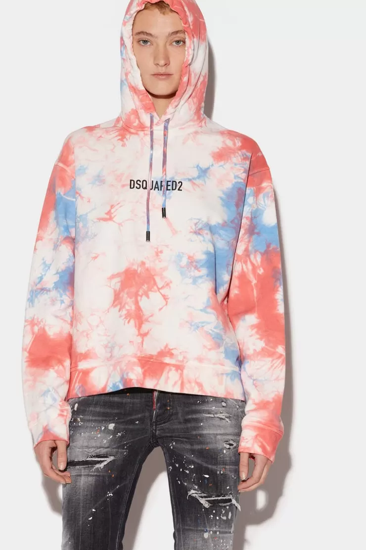 Dsquared2 Tie&Dyed Cool Hoodie>Donna Felpe