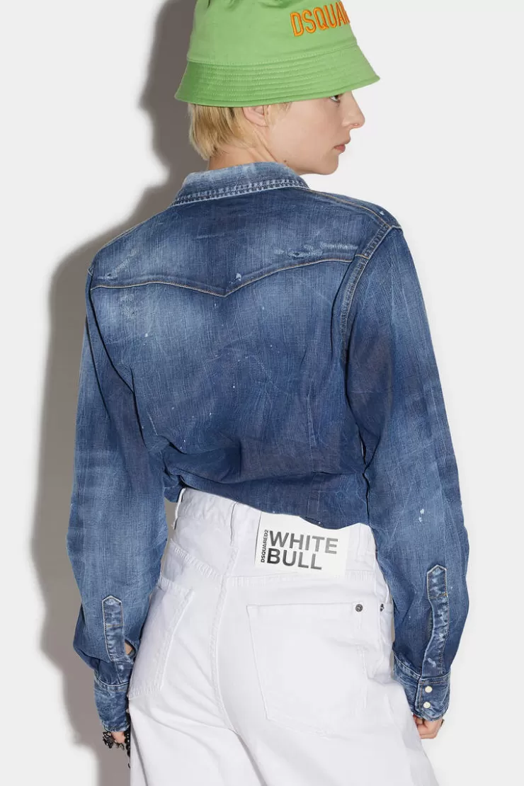 Dsquared2 Western Jean Shirt>Donna Camicie