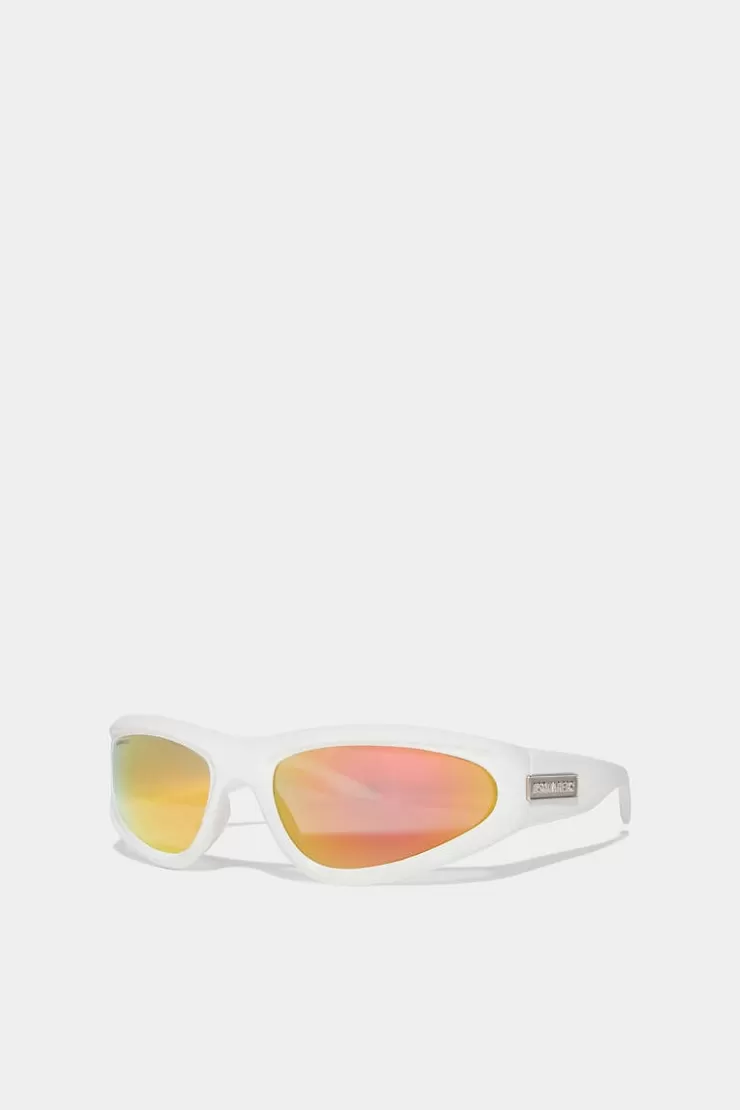 Dsquared2 White Hype Sunglasses>Uomo Occhiali