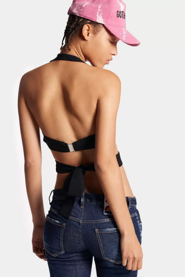 Dsquared2 Wrap-Around Top>Donna Top & T-Shirt