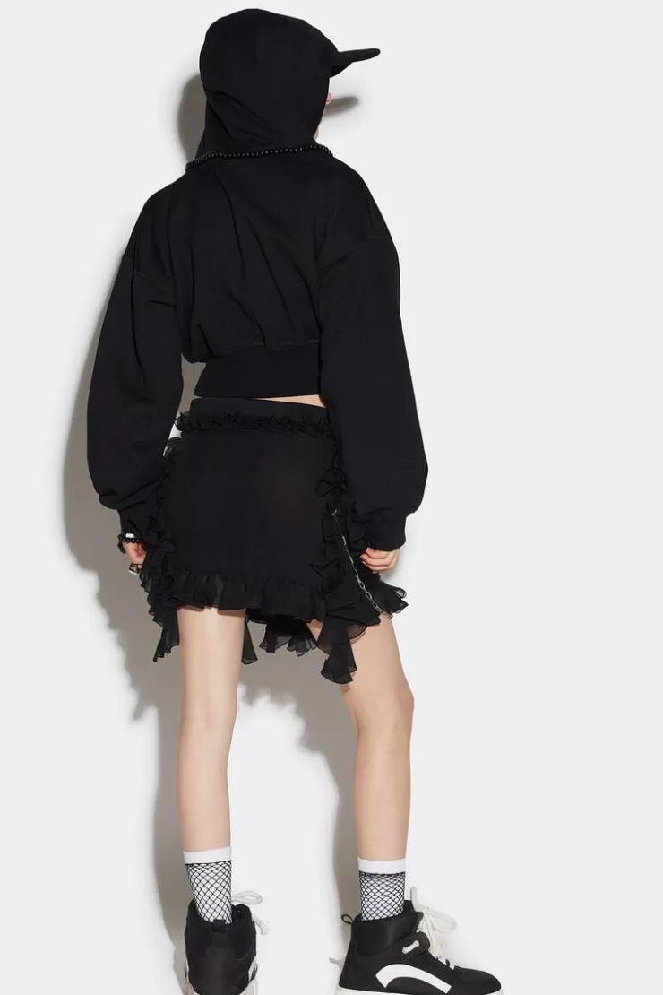 Dsquared2 Zipped Mini Skirt>Donna Gonne